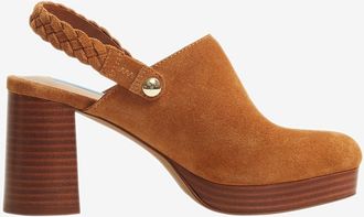 Draper James Nima Clog Heel in Cognac at Nordstrom, Size 7.5