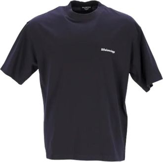Balenciaga Cotton tops - Dames - T-shirts - Blauw - S - Katoen - Tops