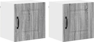 vidaXL Kitchen Wall Cabinet 2 pcs Grey Sonoma 40 x 31 x 40 cm vidaXL
