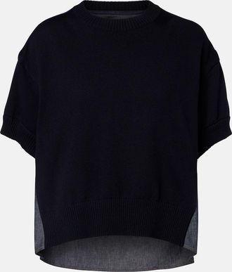 sacai Cotton-blend top