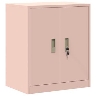 vidaXL Armario De Almacenamiento Rosa 60 X 40 X 70 Cm Acero Vidaxl