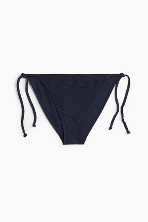 H&M Tie-Tanga Bikinihose - Marineblau