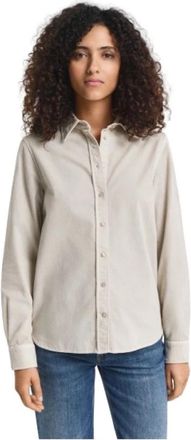 GANT Blouses & Shirts - Dames - Overhemden - Grijs - M - Overhemden