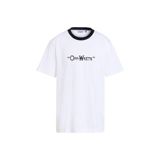 Off-white White Cotton Mens T-Shirt