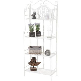 Clp Scaffale Rustico anika in Ferro bianco