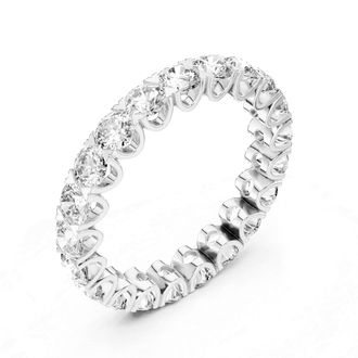 Vir Jewels 3 cttw Lab Grown Diamond Eternity Ring Wedding Band in 14K White Gold For Women