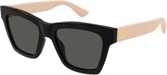 Gucci GG1714S002 Square Full Rim Sunglasses - Black