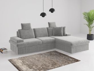 Sit&more Ecksofa »Moreno L-Form, B: 247 cm« mit Armteilverstellung, optional Bettfunktion