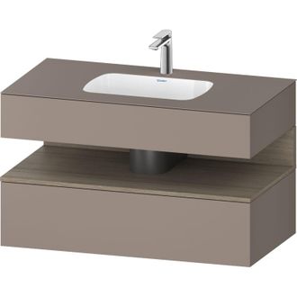 Duravit Qatego Lavabo Encastrado Con Base De Lavabo Consola, - Duravit