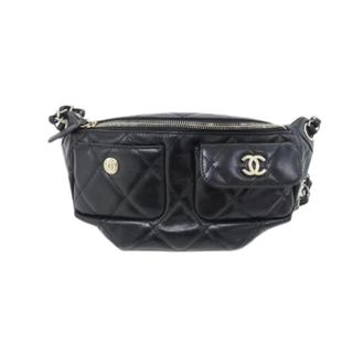 Chanel Pre-owned Calfskin Waist Bag - Dames - Pre-owned - Zwart - Maat: ONE Size Leer