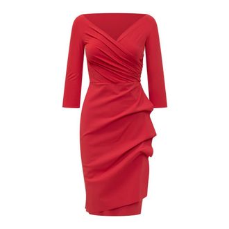 La Petite Robe Di Chiara Boni Florien Jurk - Dames - Feestkleedjes - Rood - L - Kleedjes