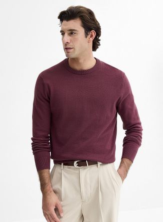 Le 31 Mens Minimalist crew-neck sweater