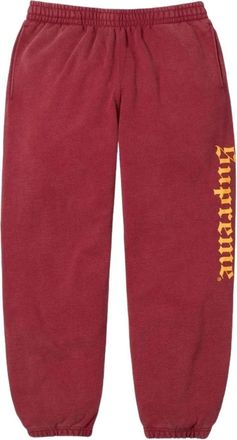 SUPREME FW25 Washed Old English Sweatpant Cardinal SUP-FW25-190-CRD