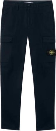 Stone Island Broeken H26 - Heren - Straight fit broeken - Blauw - W33 - Broeken