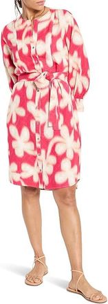 Nic+Zoe Glowing Flower Blouse Dress Womens Dress Pink : 2XL (US 20-22), Linen/Rayon