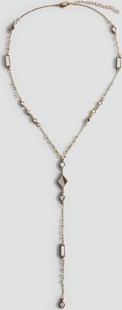 Mango Collana ciondolo cristallo oro - Donna - Taglia unica - MANGO