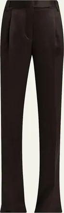 Tom Ford Sharp Grain De Poudre Straight-Leg Trousers