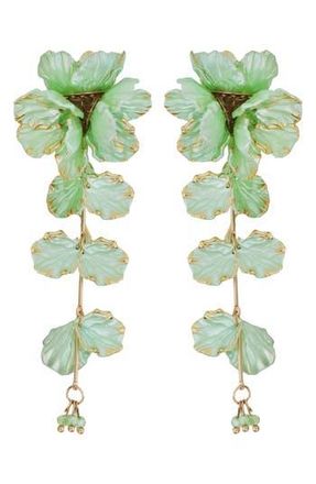 Panacea Linear Flower Earrings in Mint at Nordstrom Rack