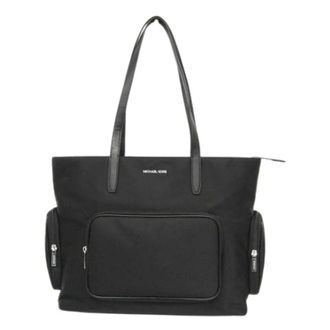 Michael Kors Pre-owned Tote Bags, female, Black, Size: ONE SIZE Pre-owned Nylon Shoulder Bag