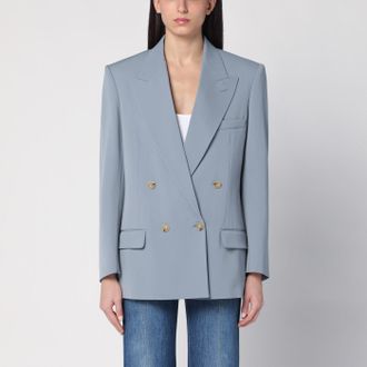 Stella McCartney Light grey wool double-breasted jacket