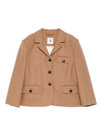 The Garment Mitch jacket - women - Recycled Wool/Polyamide/Lyocell/Viscose - 10 - Brown
