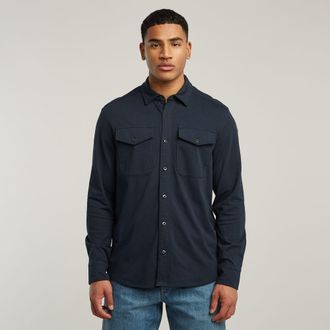 G-Star Jersey Shirt Marine Pockets - Donkerblauw - Heren