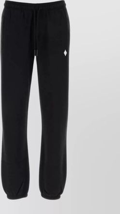 Marcelo Burlon cotton joggers with elastic waist and cuffs