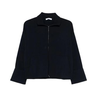 Max Mara Zip-throughs, female, Blue, Size: S Zip-through