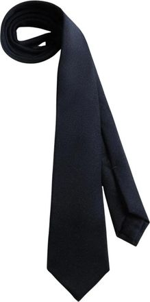 Kiton Accessoires, Heren, Blauw, ONE Size, Wol, 8 cm Linear Stropdas