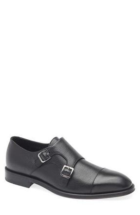 BOSS Derrek Double Monk Strap Shoe in Black at Nordstrom Rack, Size 10.5Us / 9.5Uk