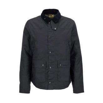 Barbour Reelin Gewaxte Jas Marineblauw Buiten - Heren - Zomerjassen - Blauw - M - Katoen - Jassen