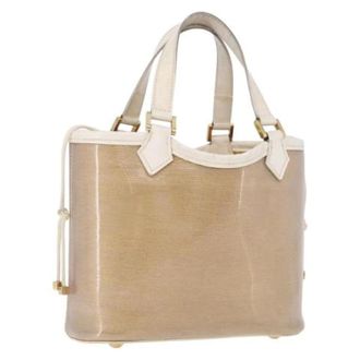 Louis Vuitton Pre-owned Epi Plage Hand Bag - Dames - Pre-owned - Beige - Maat: ONE Size Leer