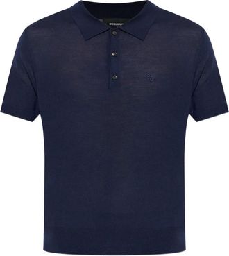 Dsquared2 Polo con bottoni - Blu