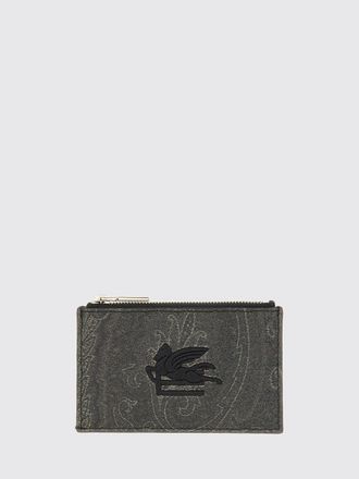 Etro Portafoglio Etro in cotone spalmato stampa Paisley