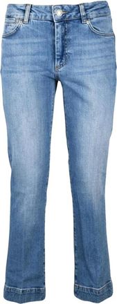 Sportmax Schermo Cropped Bootcut Jeans - Dames - Cropped Jeans - Blauw - W30 - Katoen - Jeans