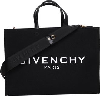 Givenchy Tassen, Dames, Zwart, ONE Size, Katoen, Medium G-Tote