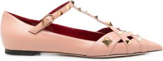 Valentino Garavani Pink Studdy Ballet Flats