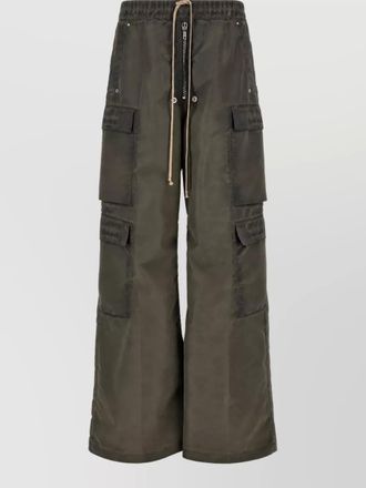 Rick Owens nylon oversized wide-leg cargo shorts