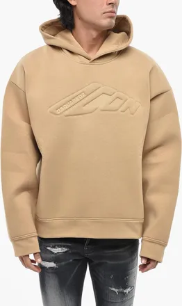 Dsquared2 ICON Cotton Hoodie with Embossed Logo Dsquared2