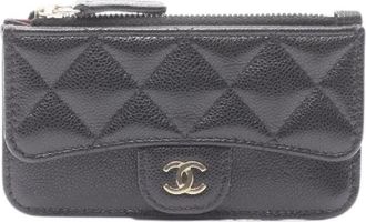 Chanel Pre-owned Wallets, female, Black, Size: ONE SIZE Pre-owned Leather wallets