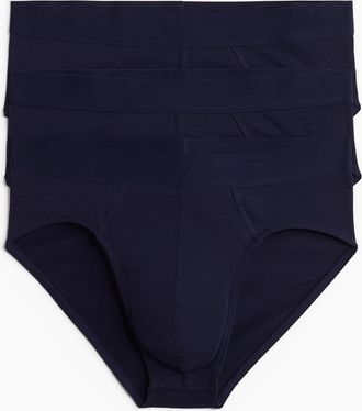 H&M 3er-Pack Slips mit Lycra - Blue