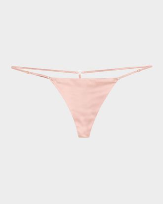 Kiki De Montparnasse Tous Les Jours Stretch Silk G-String
