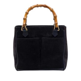 Gucci Pre-owned Bamboo Satchel - Dames - Vintage Handtas - Zwart - ONE Size - Leer - Vintage