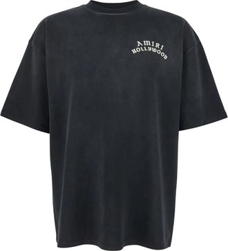 Amiri Hollywood Oversized Tee - Heren - T-shirts - Zwart - XL - Katoen - Tops
