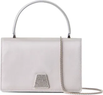 Akris Mini Alice Top Handle Bag in Light Silver Metalic at Nordstrom