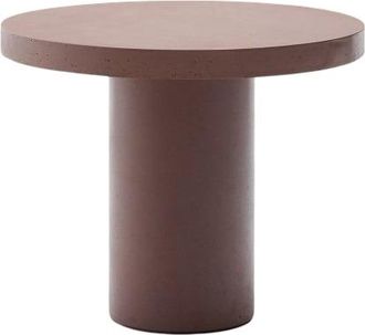 K Home Runder In-/Outdoor Design Esstisch Aigovo ø 90 cm, Terracotta