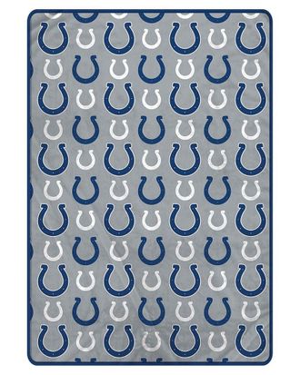 Pegasus Sports Indianapolis Colts Nfl Team Logomania Oversized Fleece Blanket