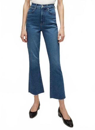 Veronica Beard Caroline Skinny Kick-Flare Jean In Blue