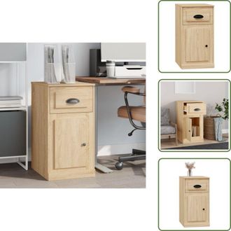 vidaXL The Living Store Mobiletto Cassetto Rovere Sonoma 40x50x75 cm Legno Multistrato - Cassetto in legno