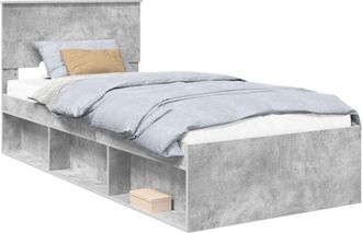 vidaXL Bed Frame Concerte Grey 75 x 190 cm Engineered wood vidaXL